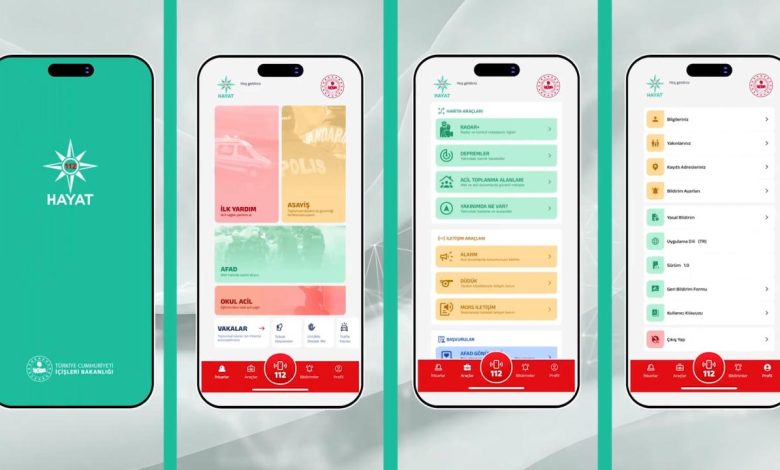 hayat 112 acil mobil uygulaması